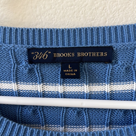 Brooks brothers blue cotton sweater - Picture 6 of 7